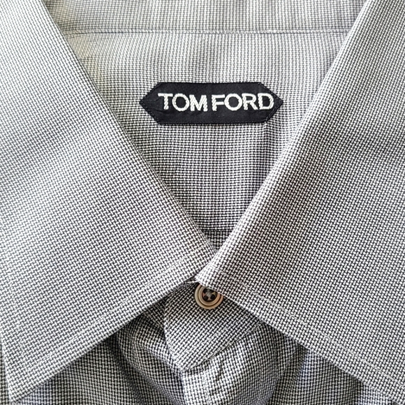 Tom Ford Other - TOM FORD ▪️ Cotton Dress Shirt - 46, Black/White